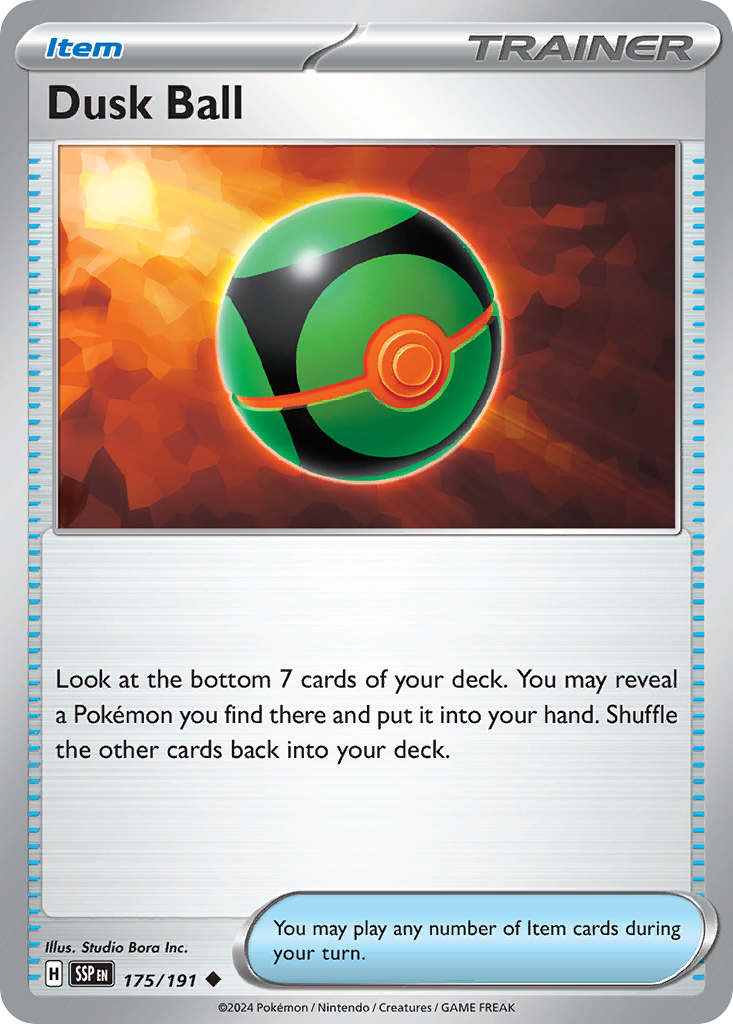 Dusk Ball 175/191 Surging Sparks Pokemon UC NM