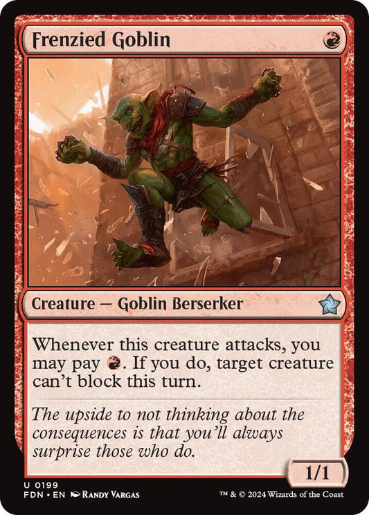 Frenzied Goblin 199 Foundations MTG UC NM