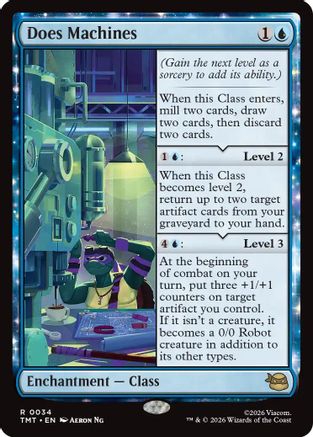 Does Machines 0034 Teenage Mutant Ninja Turtles MTG R NM