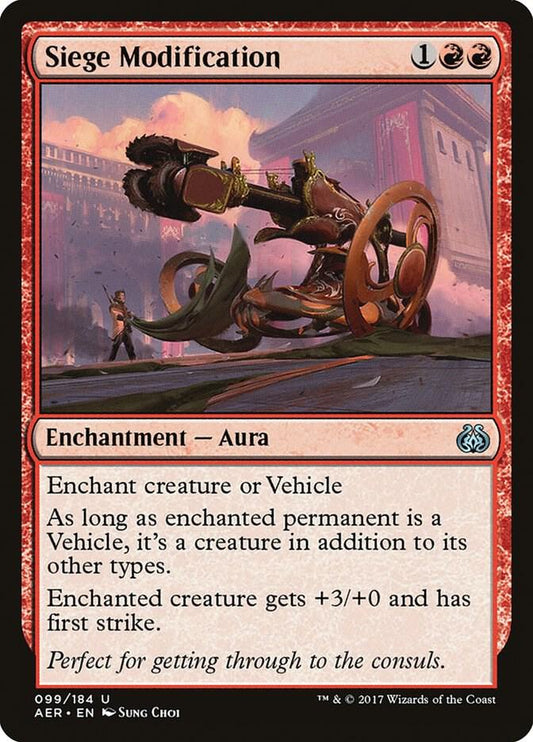 Siege Modification 99 Aether Revolt MTG UC NM