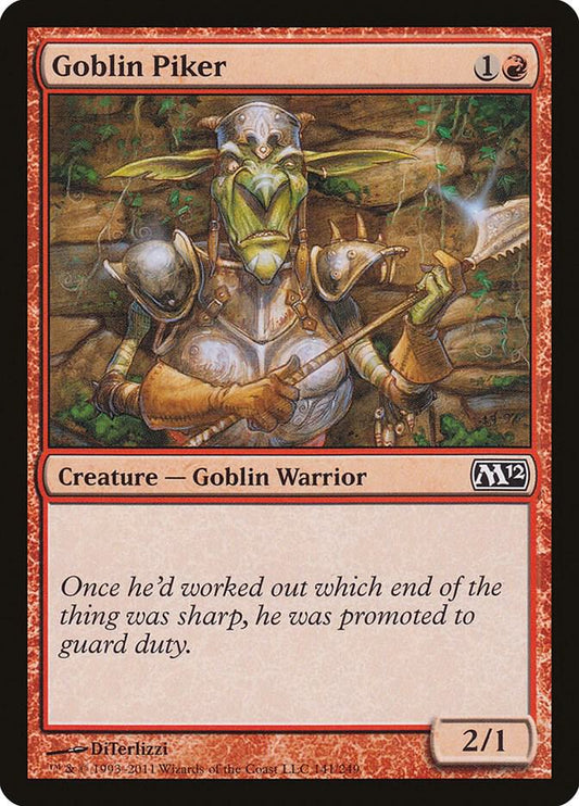 Goblin Piker 141 Magic 2012 (M12) MTG C NM