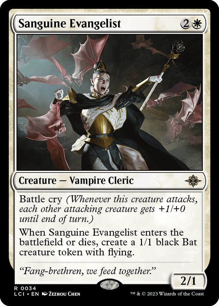 Sanguine Evangelist 34 The Lost Caverns of Ixalan MTG R NM