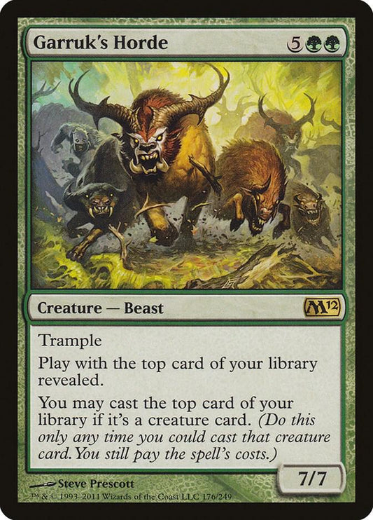 Garruk's Horde 176 Magic 2012 (M12) MTG R LP