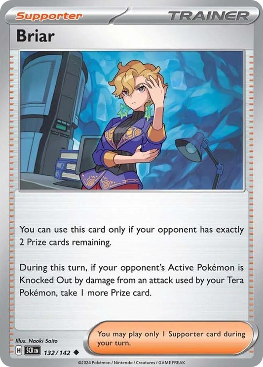Briar 132/142 Stellar Crown Pokemon UC NM