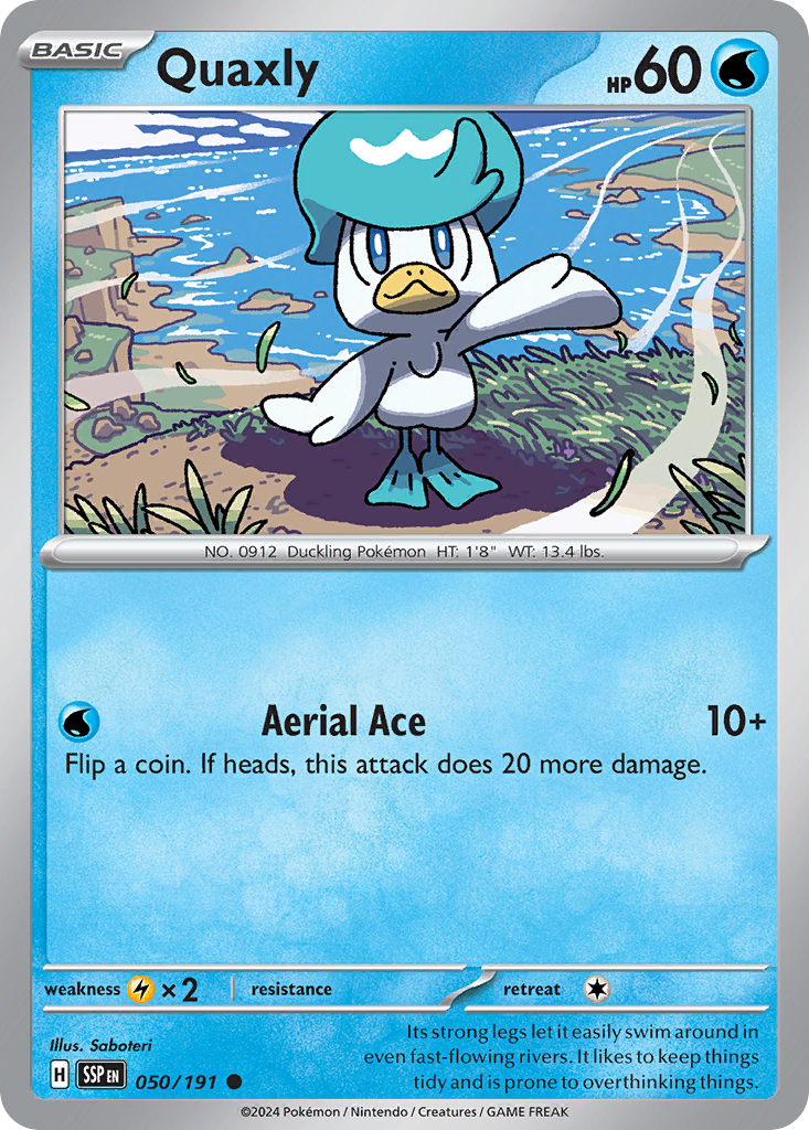 Quaxly 050/191 Surging Sparks Pokemon C NM