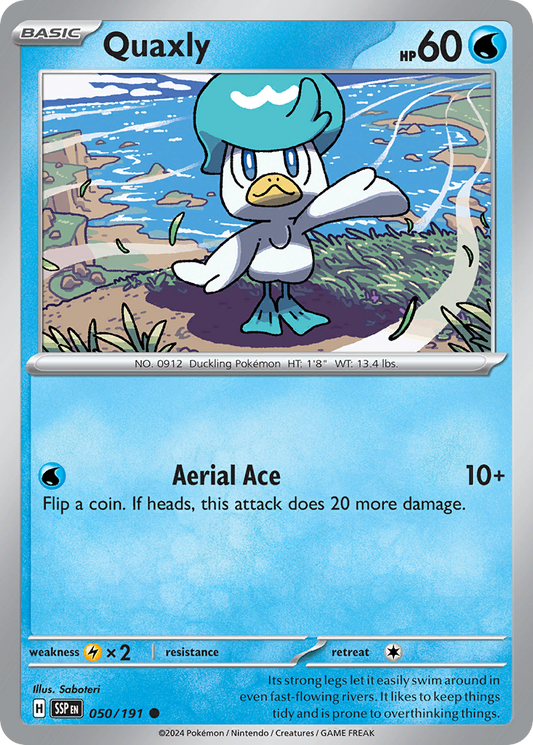 Quaxly 050/191 Surging Sparks Pokemon C NM