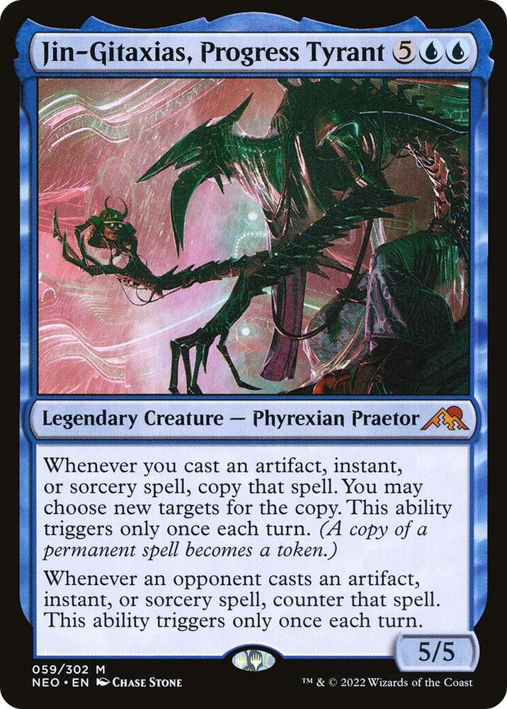 Jin-Gitaxias, Progress Tyrant 59 Kamigawa: Neon Dynasty MTG Mythic NM