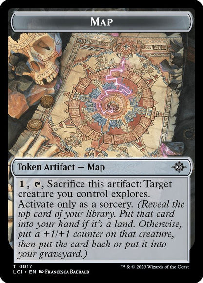 Map Token 17 The Lost Caverns of Ixalan MTG Token NM