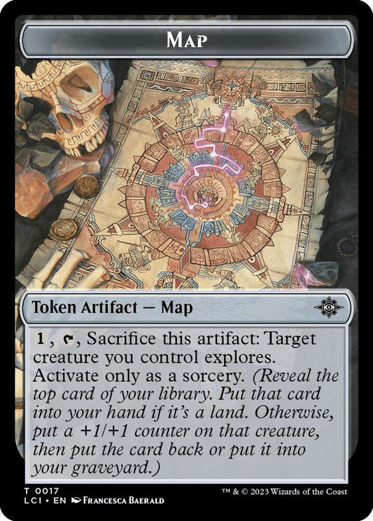 Map Token 17 The Lost Caverns of Ixalan MTG Token NM