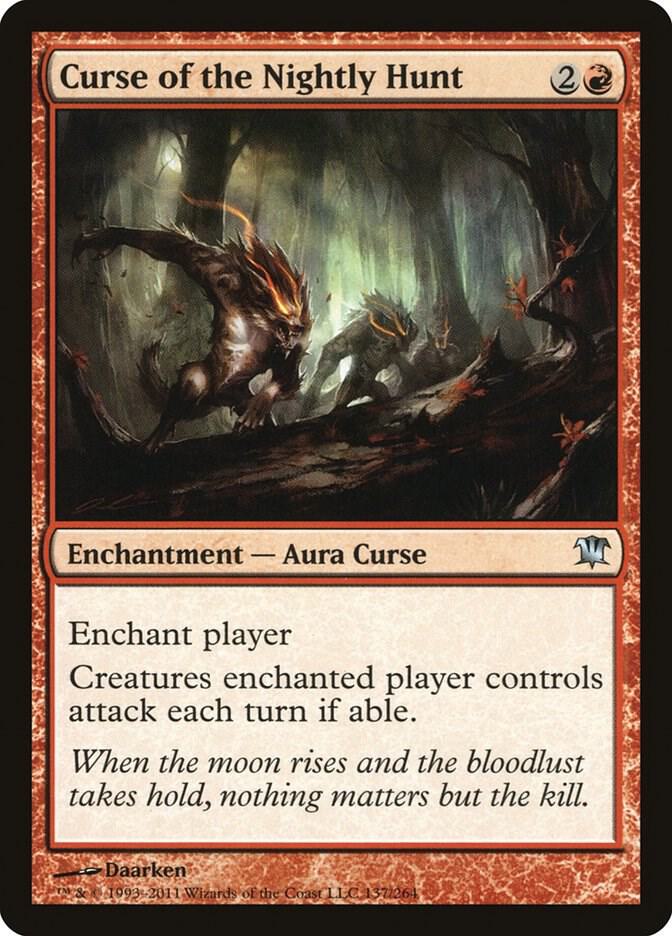 Curse of the Nightly Hunt 137 Innistrad MTG UC NM