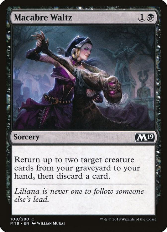 Macabre Waltz 108 Core Set 2019 MTG C NM