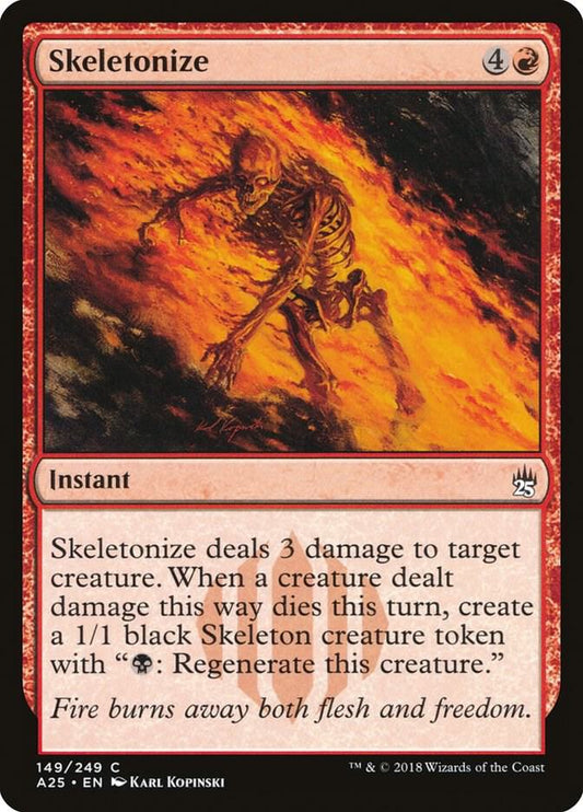 Skeletonize 149 Masters 25 MTG C NM