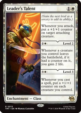 Leader's Talent 0013 Teenage Mutant Ninja Turtles MTG R NM