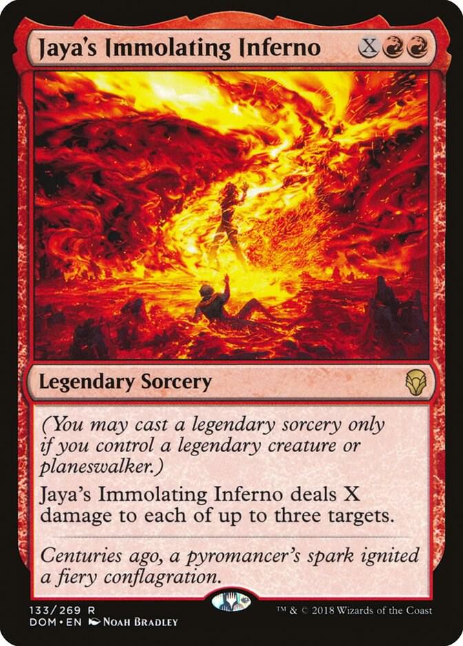 Jaya's Immolating Inferno 133 Dominaria MTG R NM