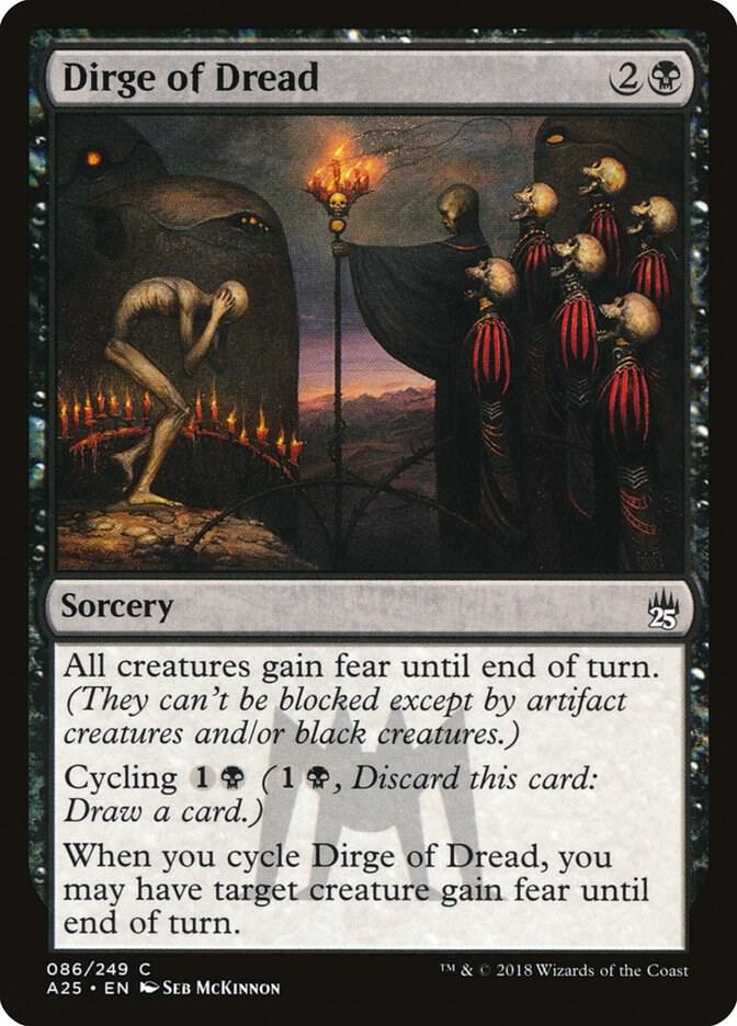 Dirge of Dread 86 Masters 25 MTG C NM