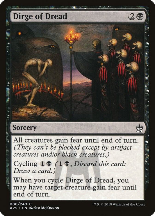 Dirge of Dread 86 Masters 25 MTG C NM