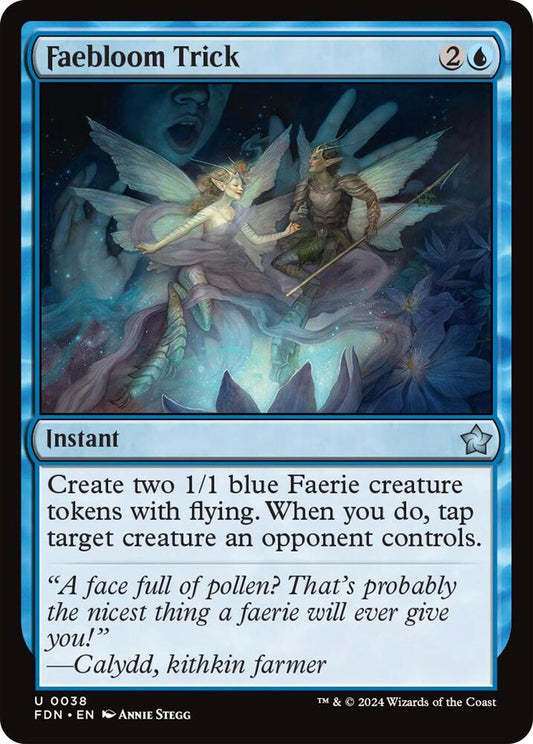 Faebloom Trick 38 Foundations MTG UC NM