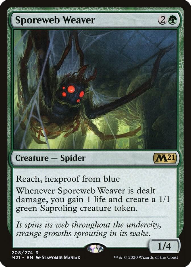 Sporeweb Weaver 208 Core Set 2021 MTG R NM