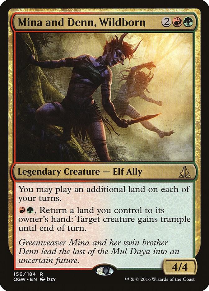 Mina and Denn, Wildborn 156 Oath of the Gatewatch MTG R NM