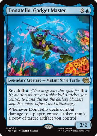 Donatello, Gadget Master 0035 Teenage Mutant Ninja Turtles MTG R NM