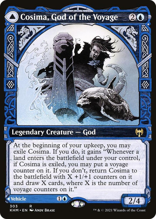 Cosima, God of the Voyage (Showcase) 303 Kaldheim MTG R NM