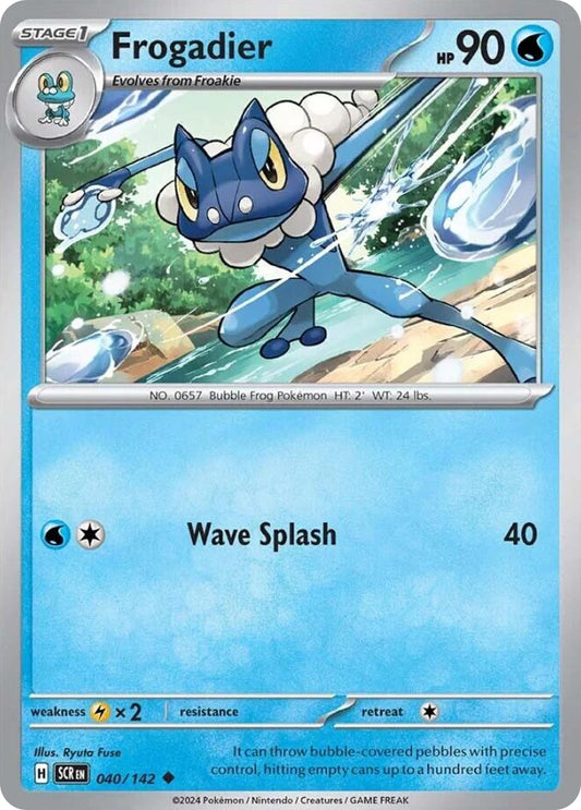 Frogadier 40/142 Stellar Crown Pokemon UC NM