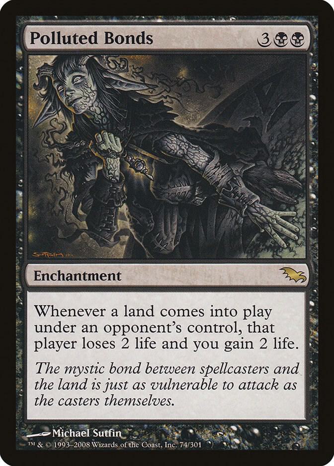 Polluted Bonds 74 Shadowmoor MTG R Foil NM