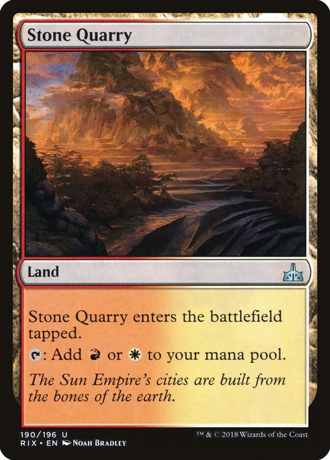 Stone Quarry 190 Rivals of Ixalan MTG UC NM