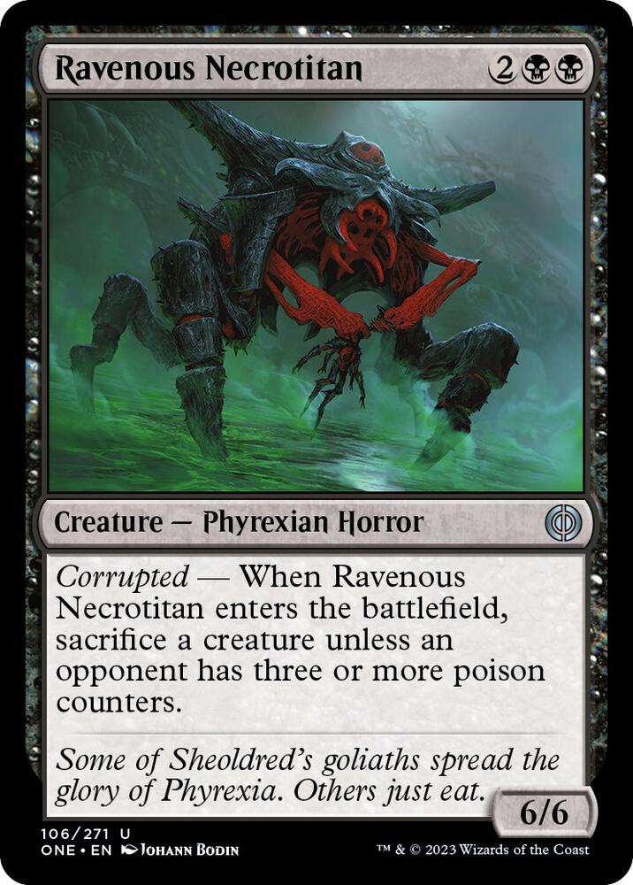 Ravenous Necrotitan 106 Phyrexia: All Will Be One MTG UC NM
