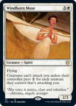 Windborn Muse 111 Commander 2021 MTG R NM