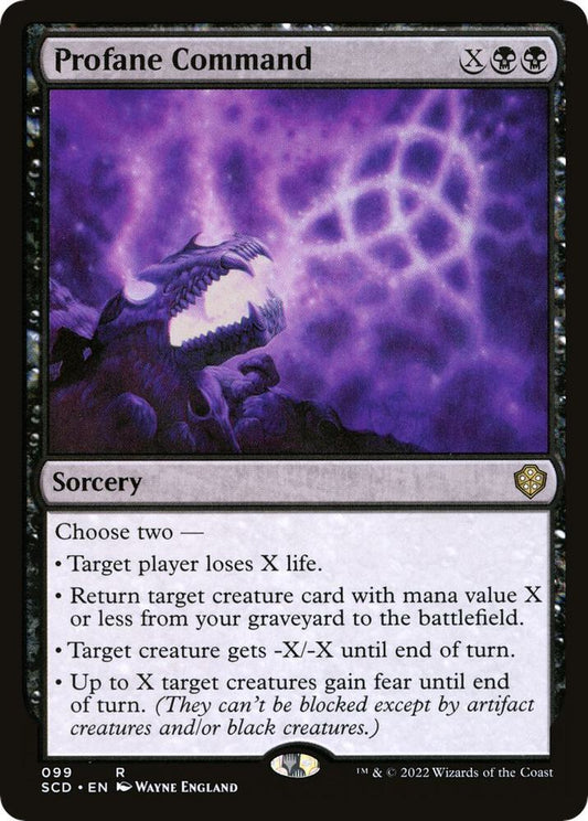 Profane Command 99 Starter Commander Decks MTG R NM