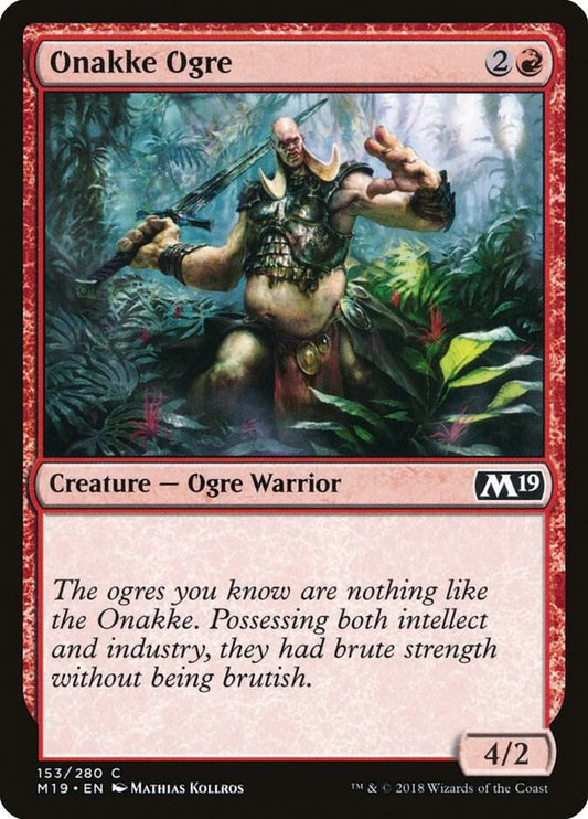 Onakke Ogre 153 Core Set 2019 MTG C NM
