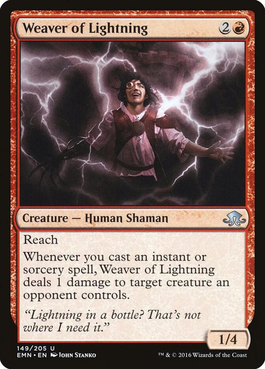 Weaver of Lightning 149 Eldritch Moon MTG UC NM