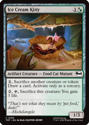 Ice Cream Kitty 0150 Teenage Mutant Ninja Turtles MTG C NM