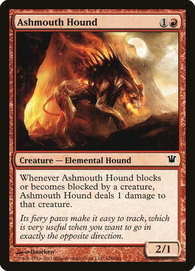 Ashmouth Hound 128 Innistrad MTG C NM
