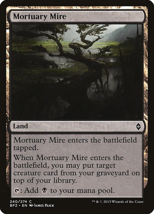 Mortuary Mire 240 Battle for Zendikar MTG C NM