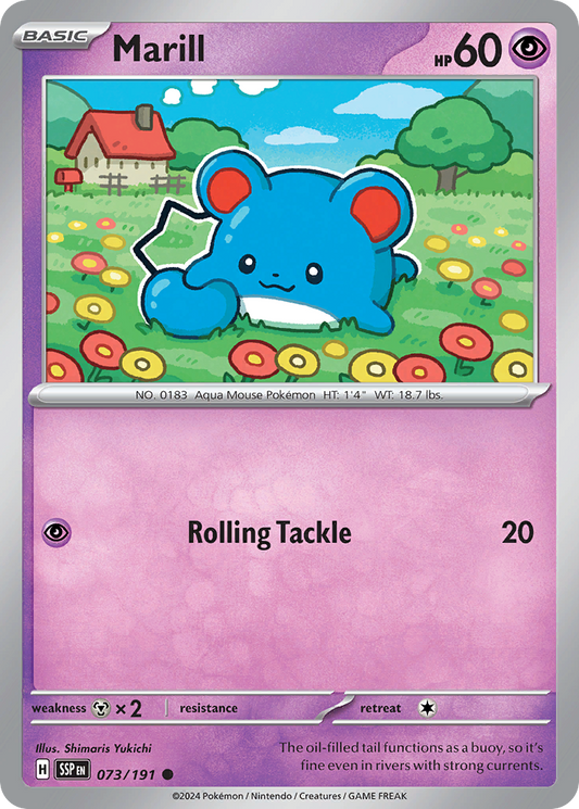 Marill 073/191 Surging Sparks Pokemon C NM