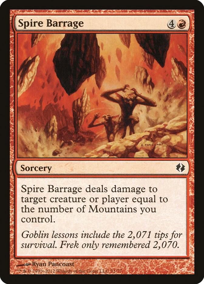 Spire Barrage 71 Duel Decks: Venser vs. Koth MTG C NM