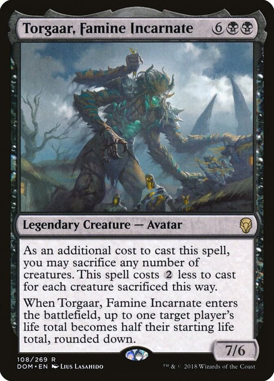 Torgaar, Famine Incarnate 108 Dominaria MTG R NM
