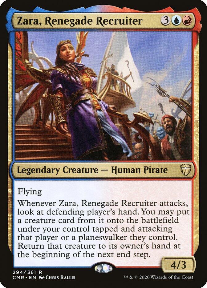 Zara, Renegade Recruiter 294 Commander Legends MTG R NM
