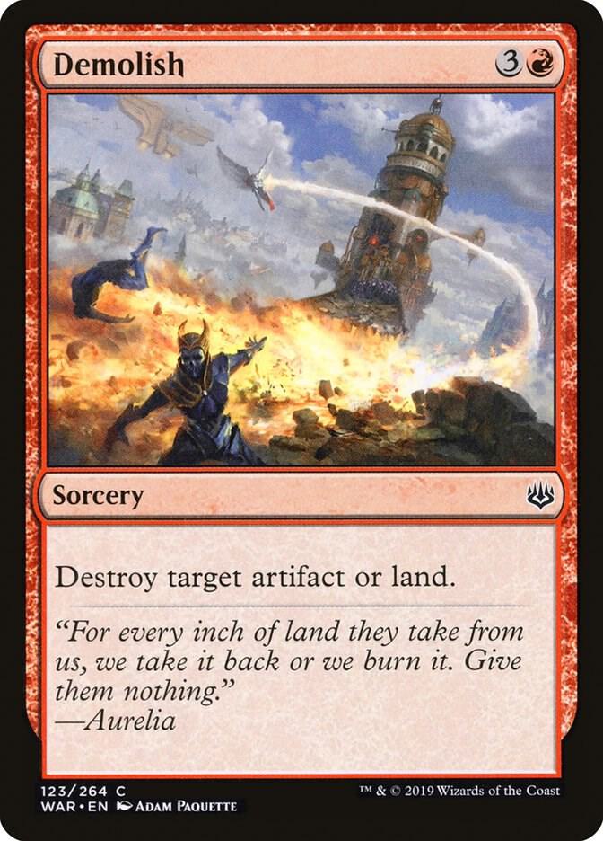 Demolish 123 War of the Spark MTG C NM