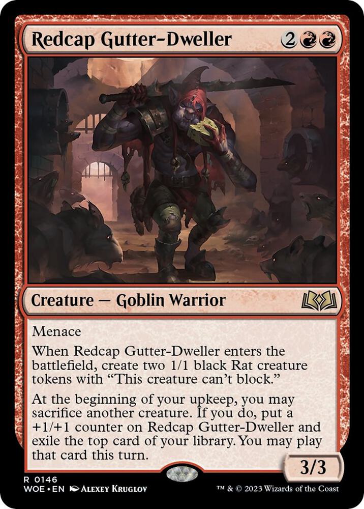 Redcap Gutter-Dweller 146 Wilds of Eldraine MTG R NM