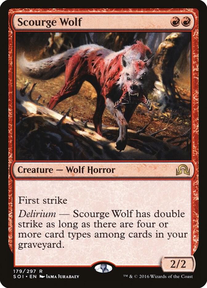 Scourge Wolf 179 Shadows over Innistrad MTG R NM