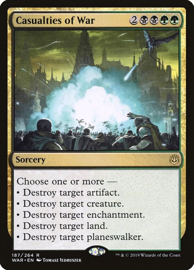 Casualties of War 187 War of the Spark MTG R NM