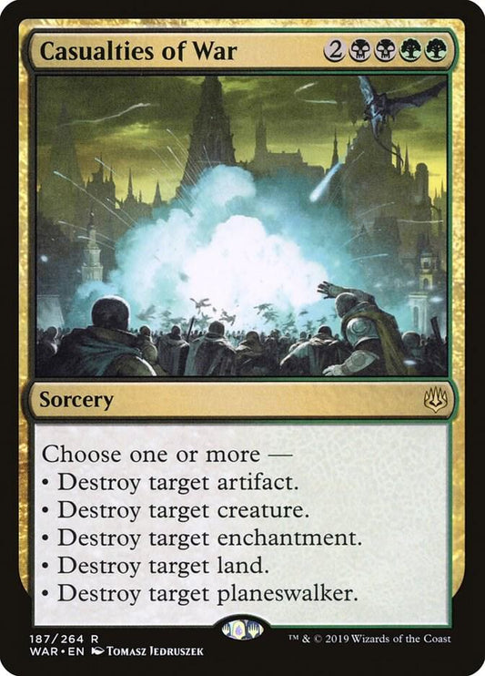 Casualties of War 187 War of the Spark MTG R NM