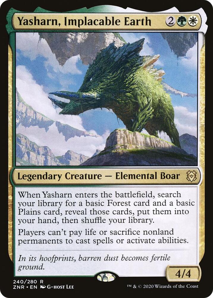 Yasharn, Implacable Earth 240 Zendikar Rising MTG R NM