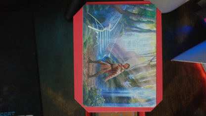 Into the Fae Court Art Card Gold-Stamped Signature 7 Wilds of Eldraine MTG NM
