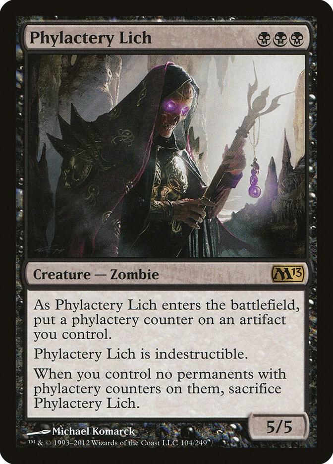 Phylactery Lich 104 Magic 2013 (M13) MTG R LP