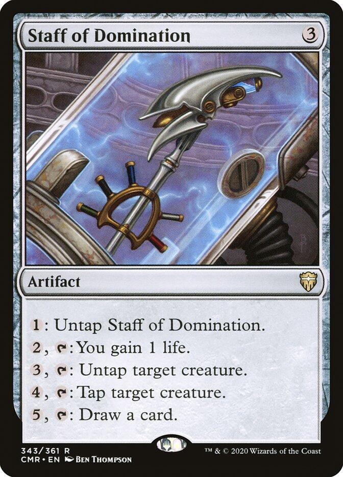 Staff of Domination 343 Commander Legends MTG R NM
