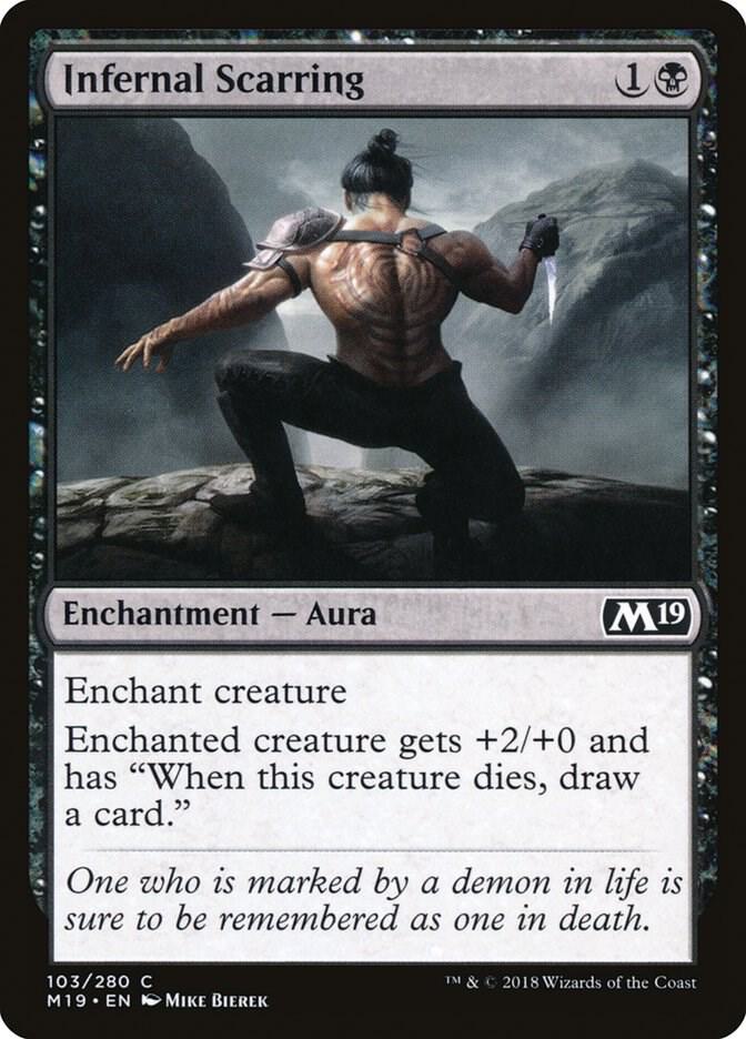Infernal Scarring 103 Core Set 2019 MTG C LP